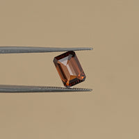 Fancy Brown Orange Emerald Cut Loose Diamond