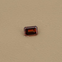 Fancy Brown Orange Emerald Cut Loose Diamond