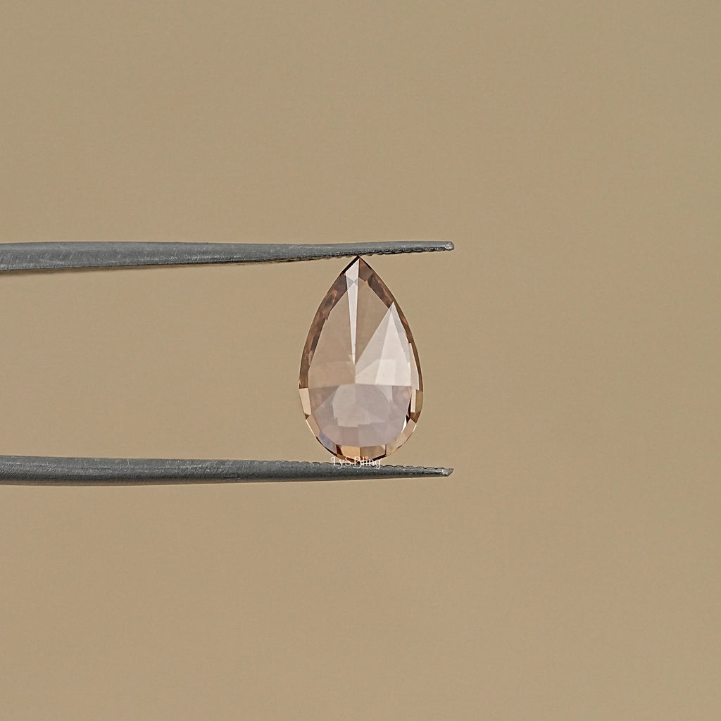 2.70 CT Fancy Brown Pear Cut Loose Diamond