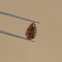 2.70 CT Fancy Brown Pear Cut Loose Diamond