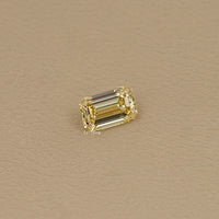 Fancy Intense Yellow Emerald Lab Grown Diamond