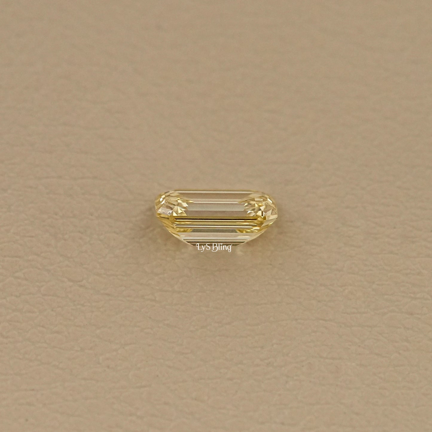 Fancy Intense Yellow Emerald Lab Grown Diamond