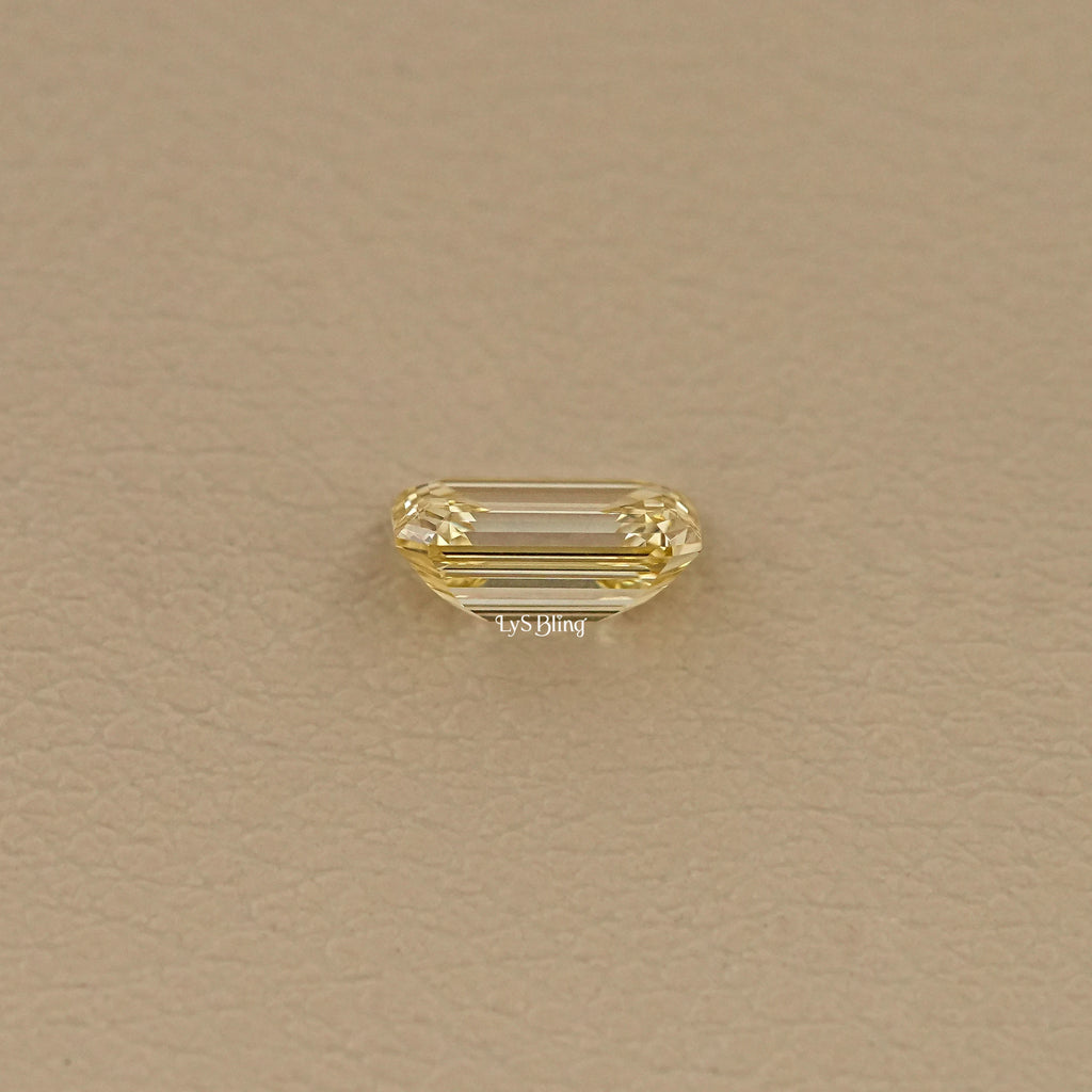 Fancy Intense Yellow Emerald Lab Grown Diamond