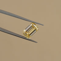 Fancy Intense Yellow Emerald Lab Grown Diamond