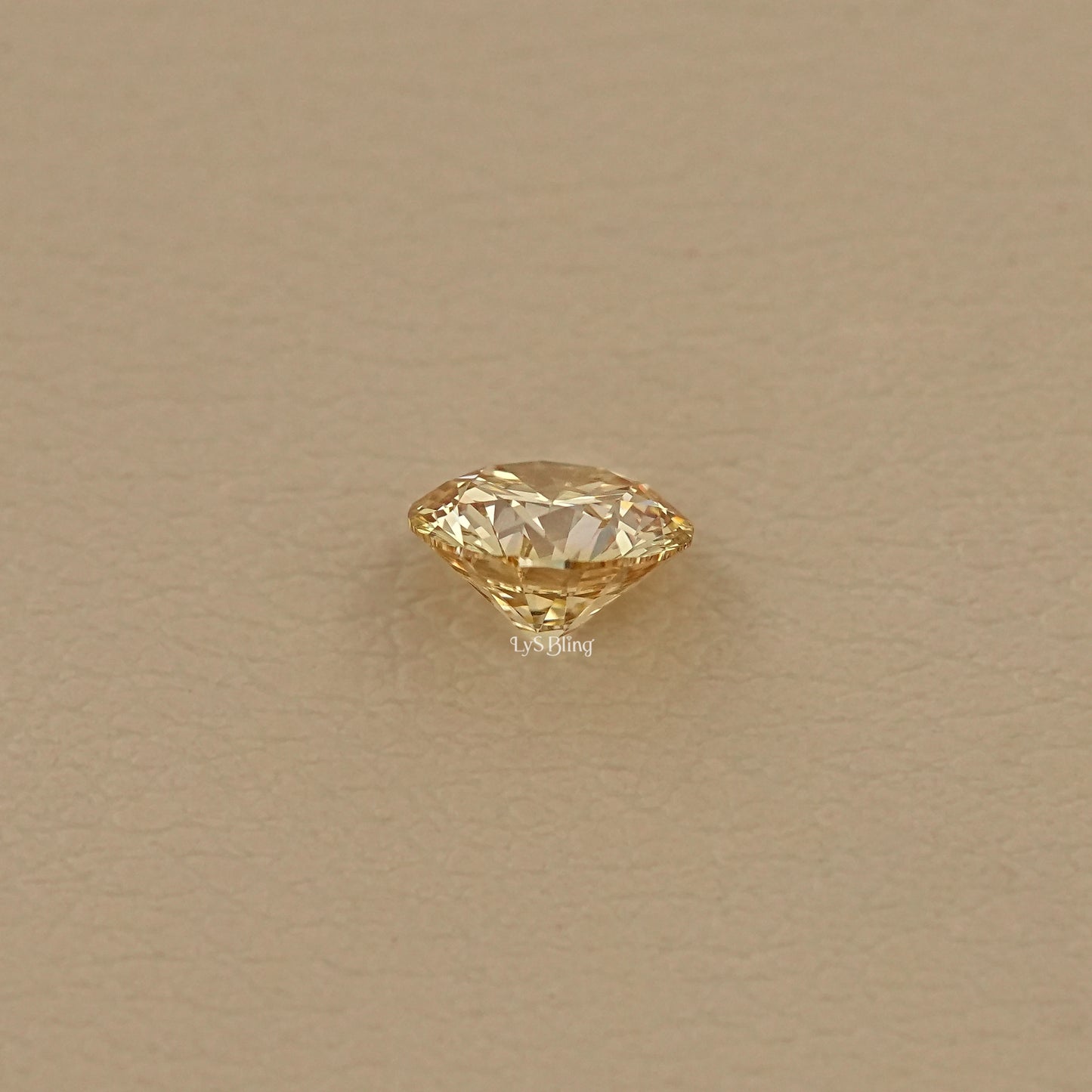 Fancy Intense Yellow Round Lab Grown Diamond