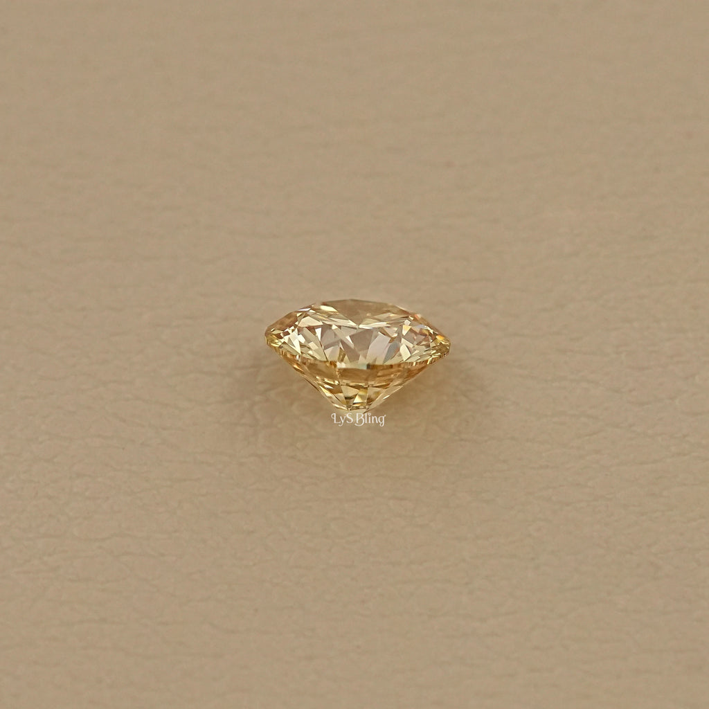 Fancy Intense Yellow Round Lab Grown Diamond