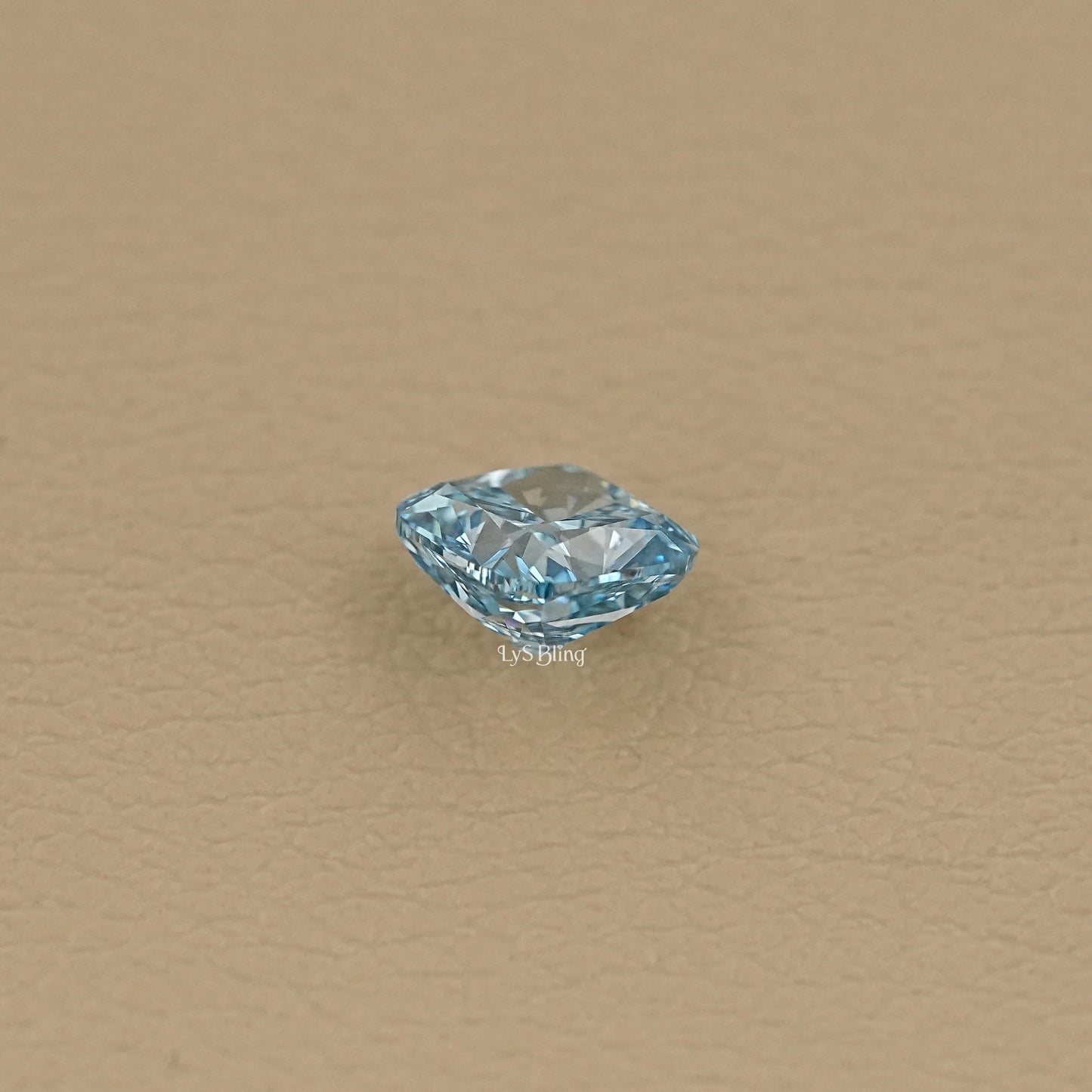 Fancy Vivid Blue Square Cushion Loose Diamond