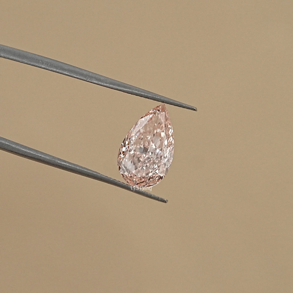 Fancy Vivid Pink Pear Cut Loose Diamond