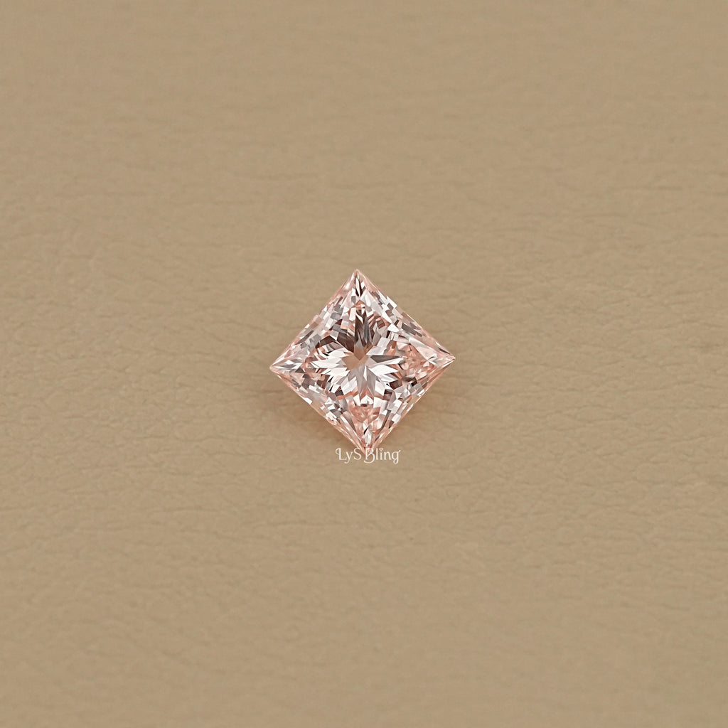 Fancy Vivid Pink Princess Lab Diamond
