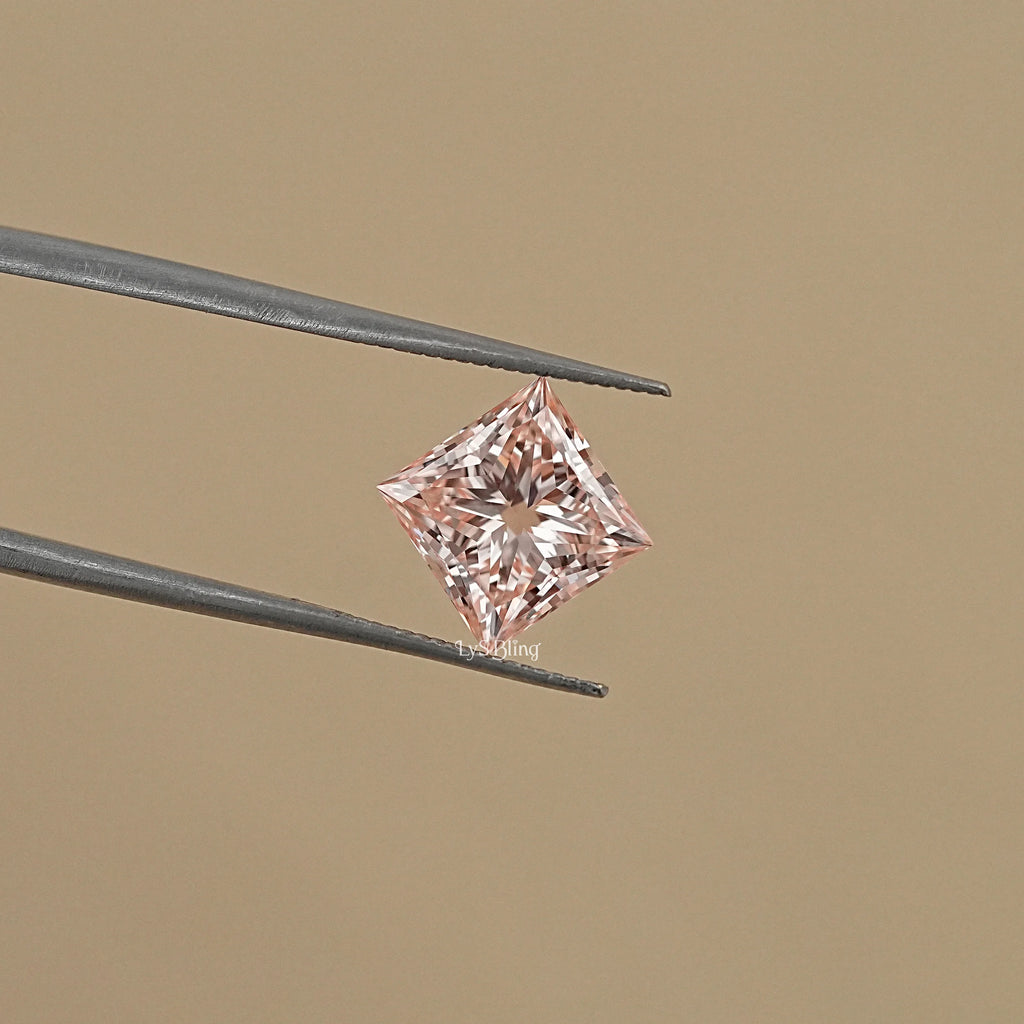 Fancy Vivid Pink Princess Lab Diamond