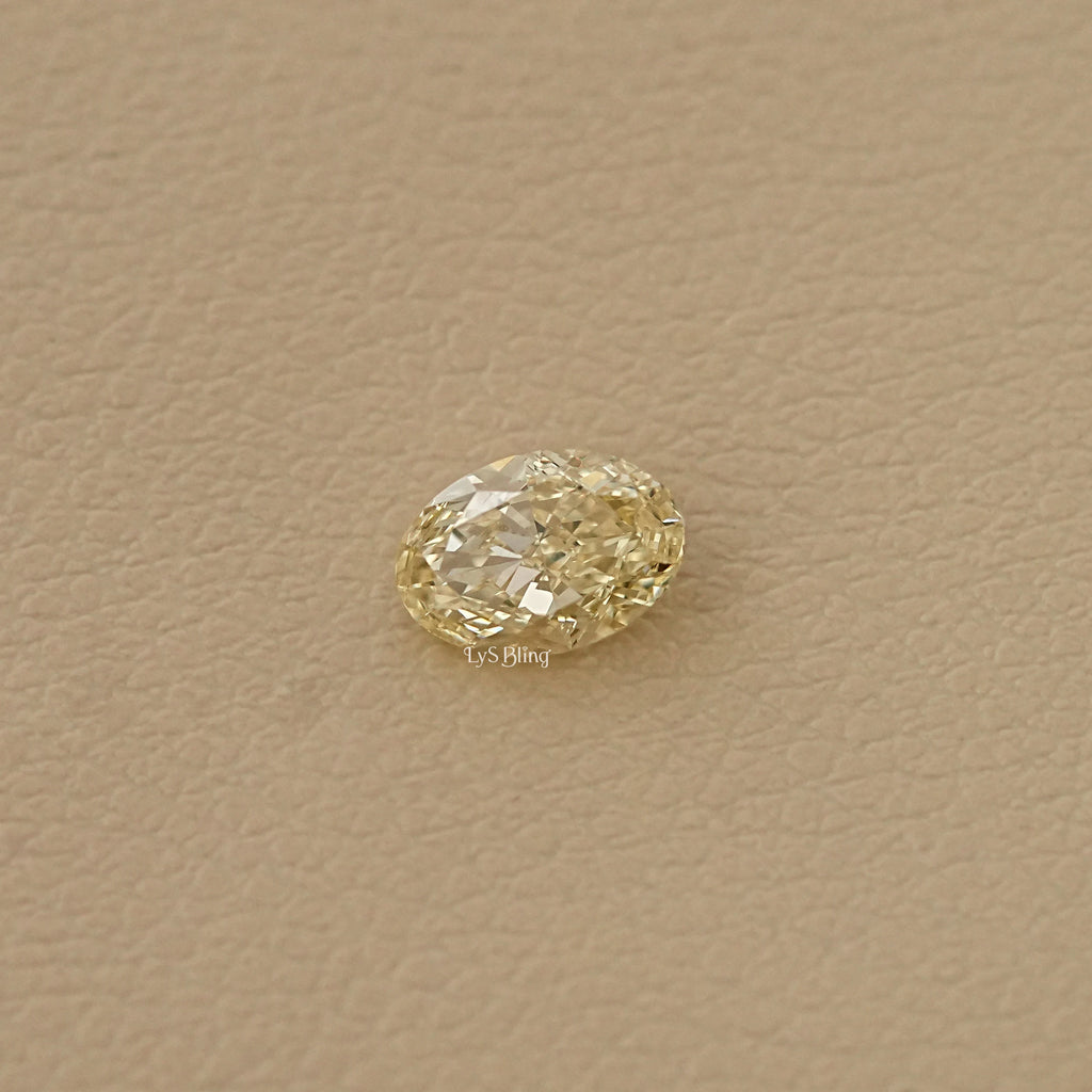 Oval Cut Fancy Yellow Loose Diamond