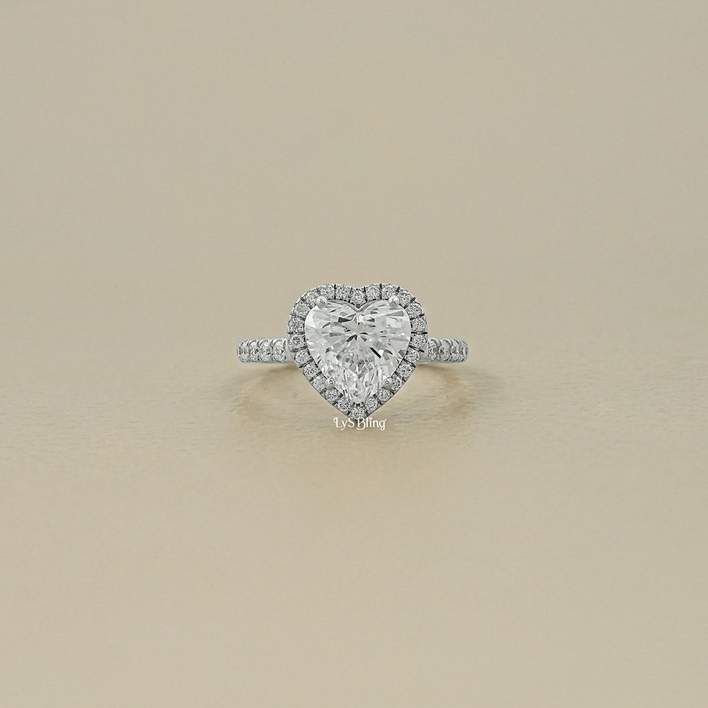 Halo With Accent Diamond Engagement Ring