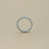 Marquise And Round Lab Diamond Eternity Wedding Band