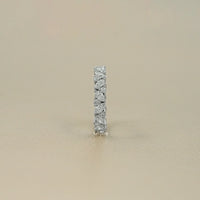 Marquise And Round Lab Diamond Eternity Wedding Band