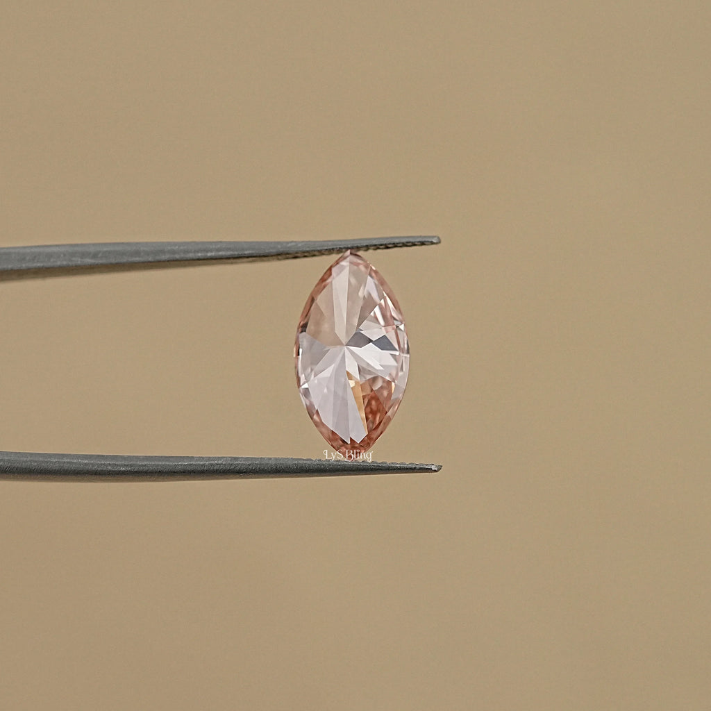 Marquise Fancy Vivid Pink Lab Diamond