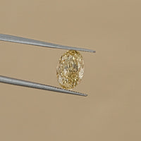 Oval Cut Fancy Yellow Loose Diamond