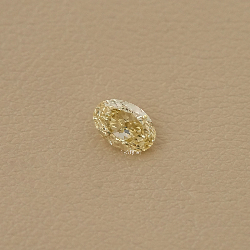 Oval Cut Fancy Yellow Loose Diamond