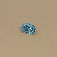 Oval Fancy Vivid Blue Lab Grown Diamond
