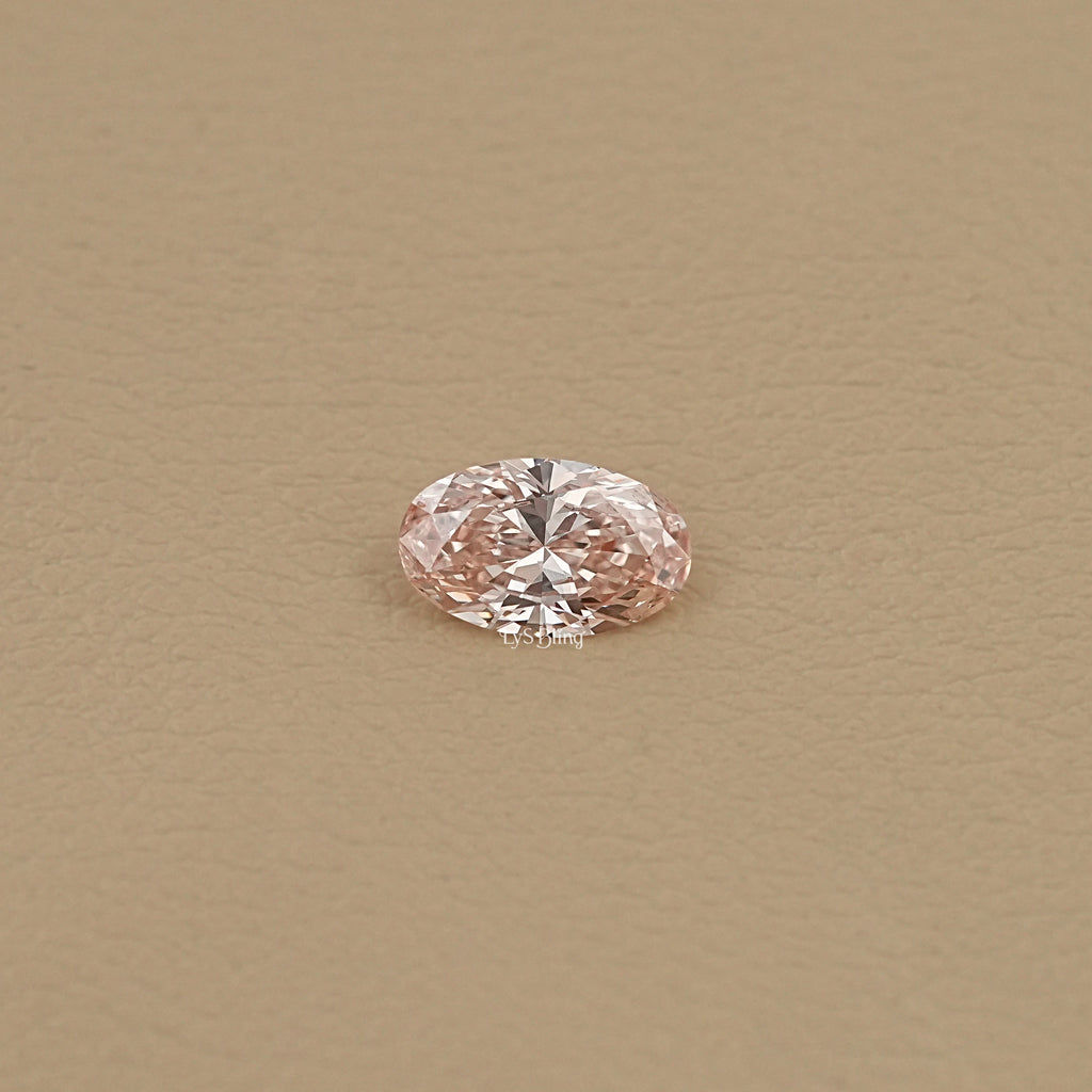 2.55 CT Oval Fancy Vivid Pink Loose Diamond