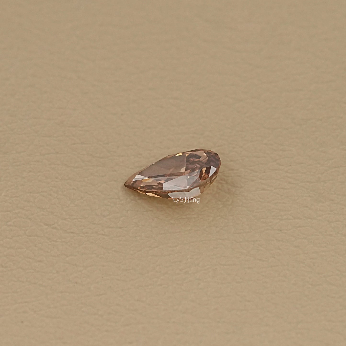 2.70 CT Fancy Brown Pear Cut Loose Diamond