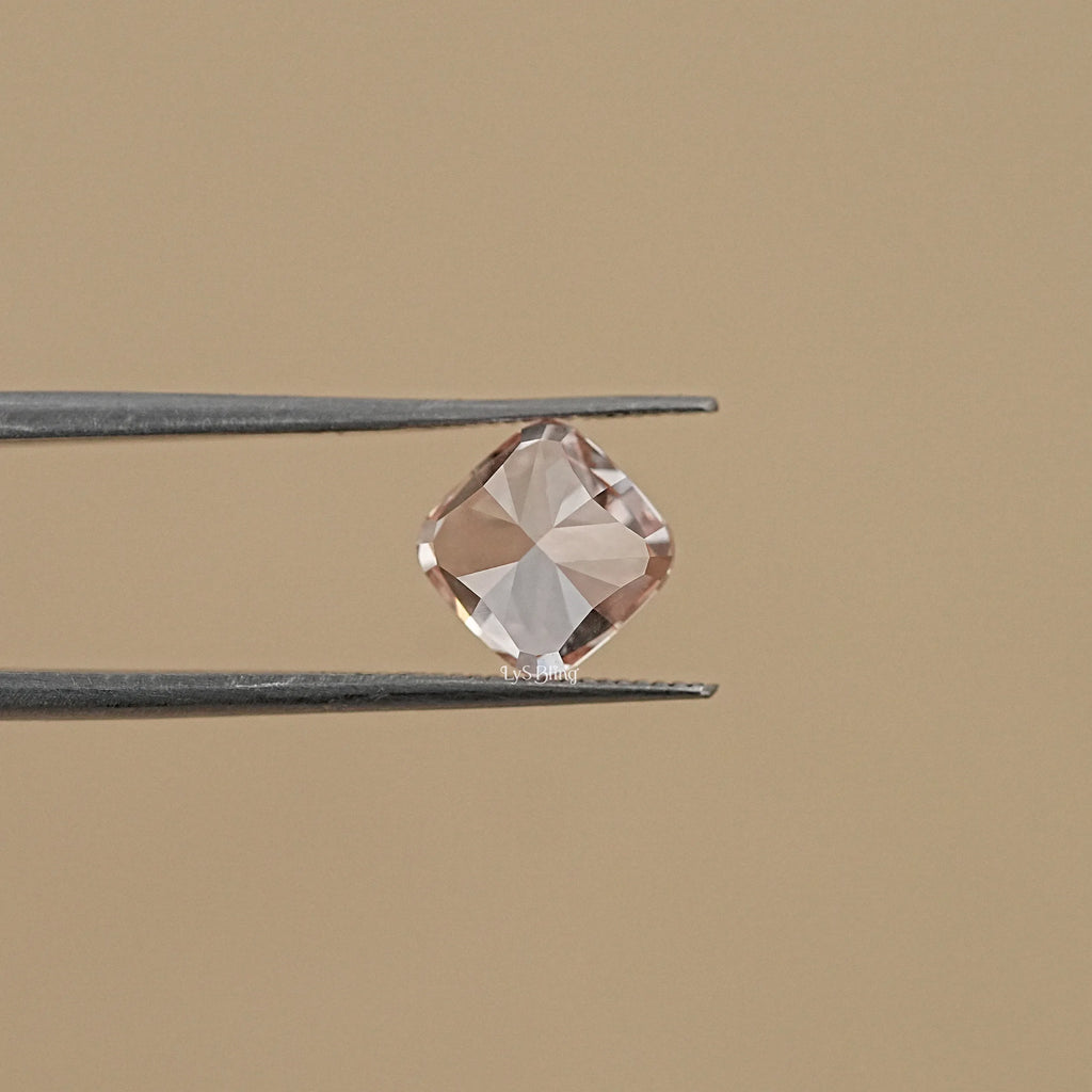 Fancy Intense Pink Square Cushion Lab Diamond