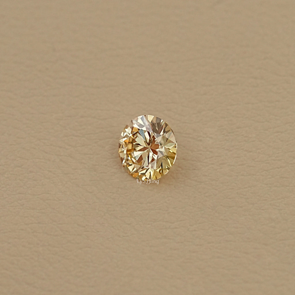 Fancy Intense Yellow Round Lab Grown Diamond