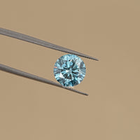 2.50 CT Round Cut Fancy Vivid Blue Diamond