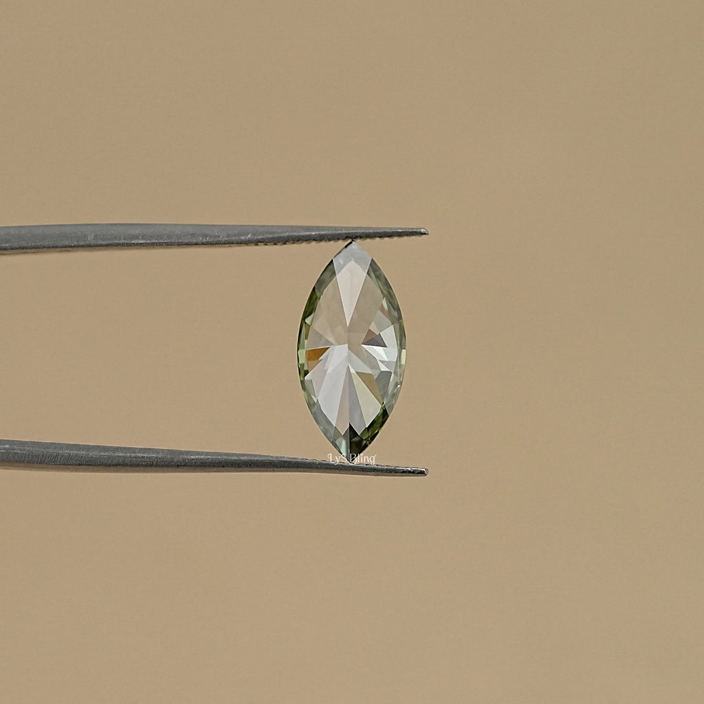 Fancy Vivid Green Marquise Lab Diamond