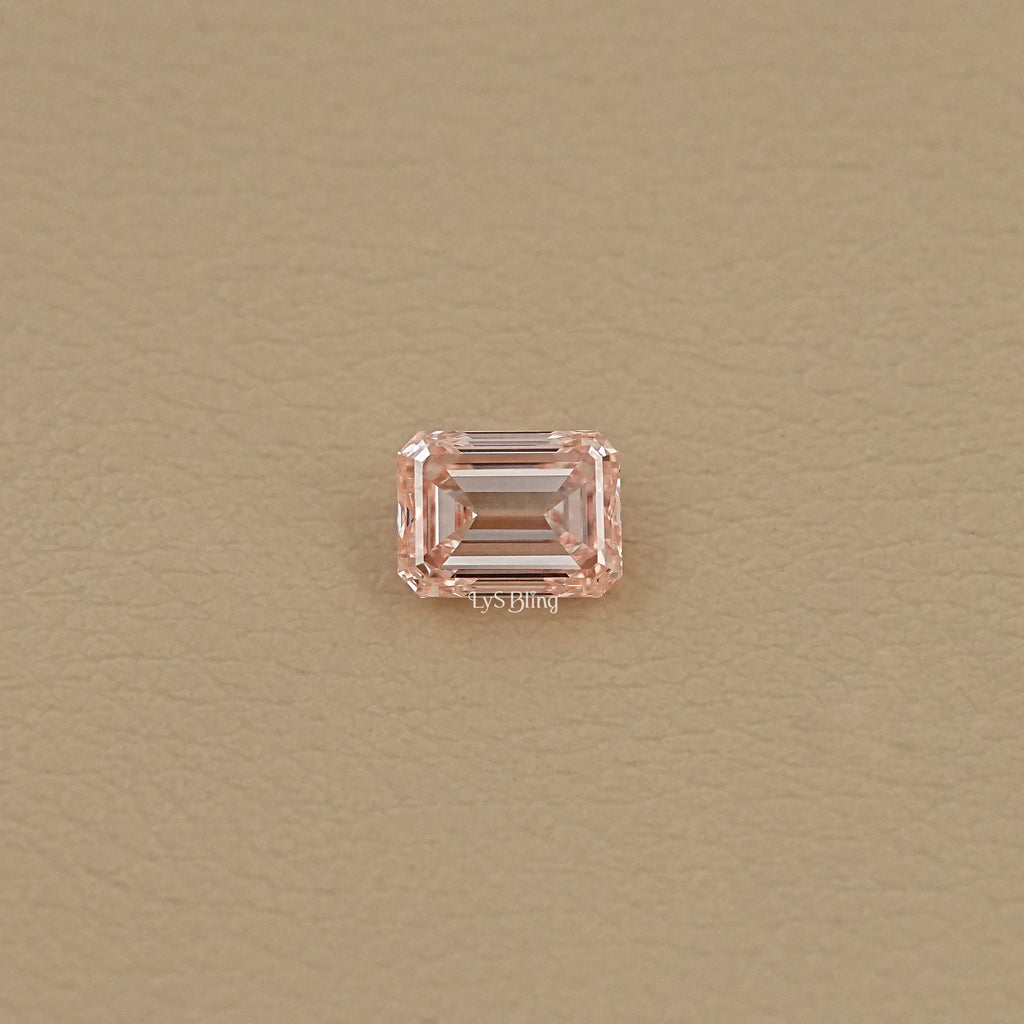 Vivid Pink Emerald Lab Grown Diamond