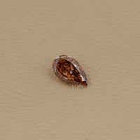 2.70 CT Fancy Brown Pear Cut Loose Diamond