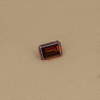 Fancy Brown Orange Emerald Cut Loose Diamond