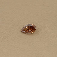 2.70 CT Fancy Brown Pear Cut Loose Diamond