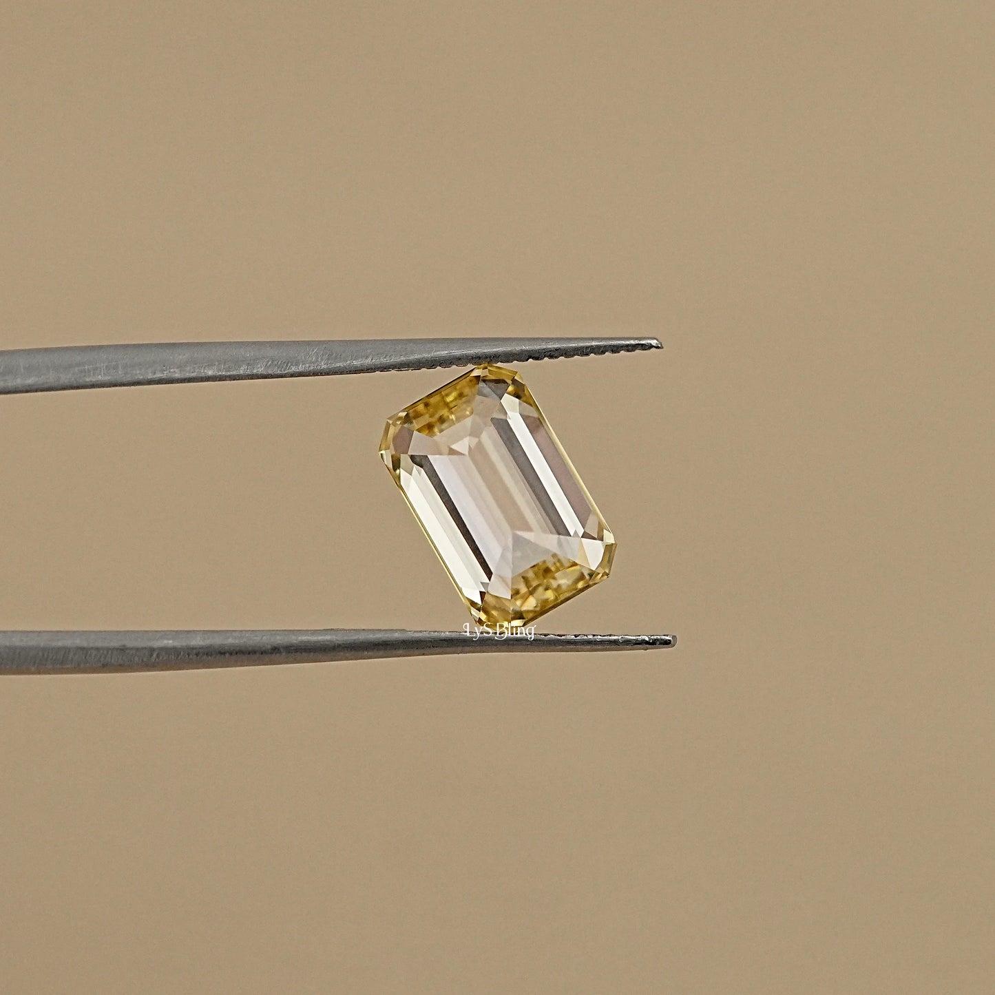 Fancy Intense Yellow Emerald Lab Grown Diamond