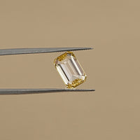 Fancy Intense Yellow Emerald Lab Grown Diamond