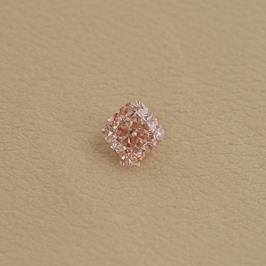 Fancy Intense Pink Square Cushion Lab Diamond