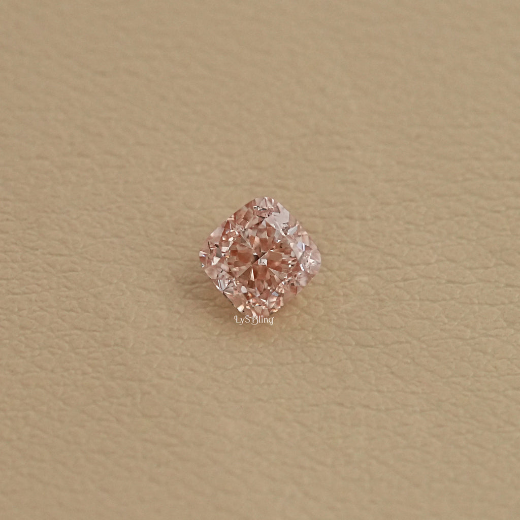Fancy Intense Pink Square Cushion Lab Diamond