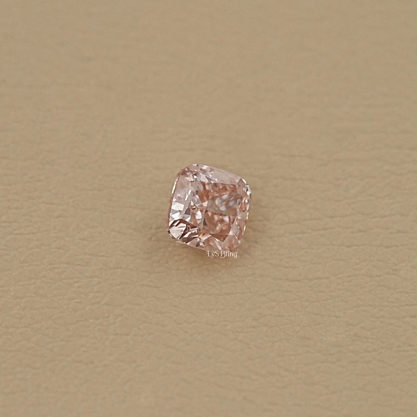 Fancy Intense Pink Square Cushion Lab Diamond
