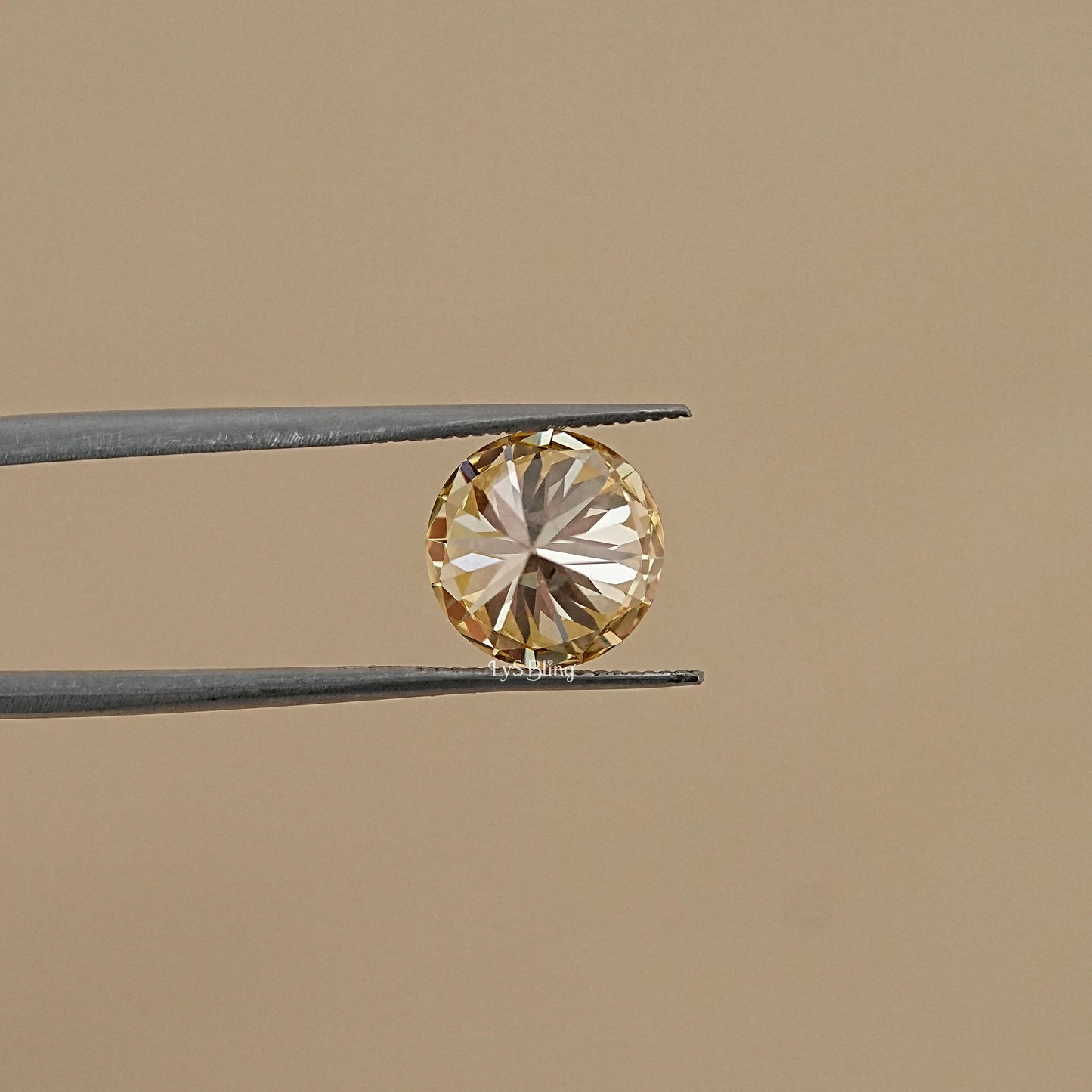 Fancy Intense Yellow Round Lab Grown Diamond