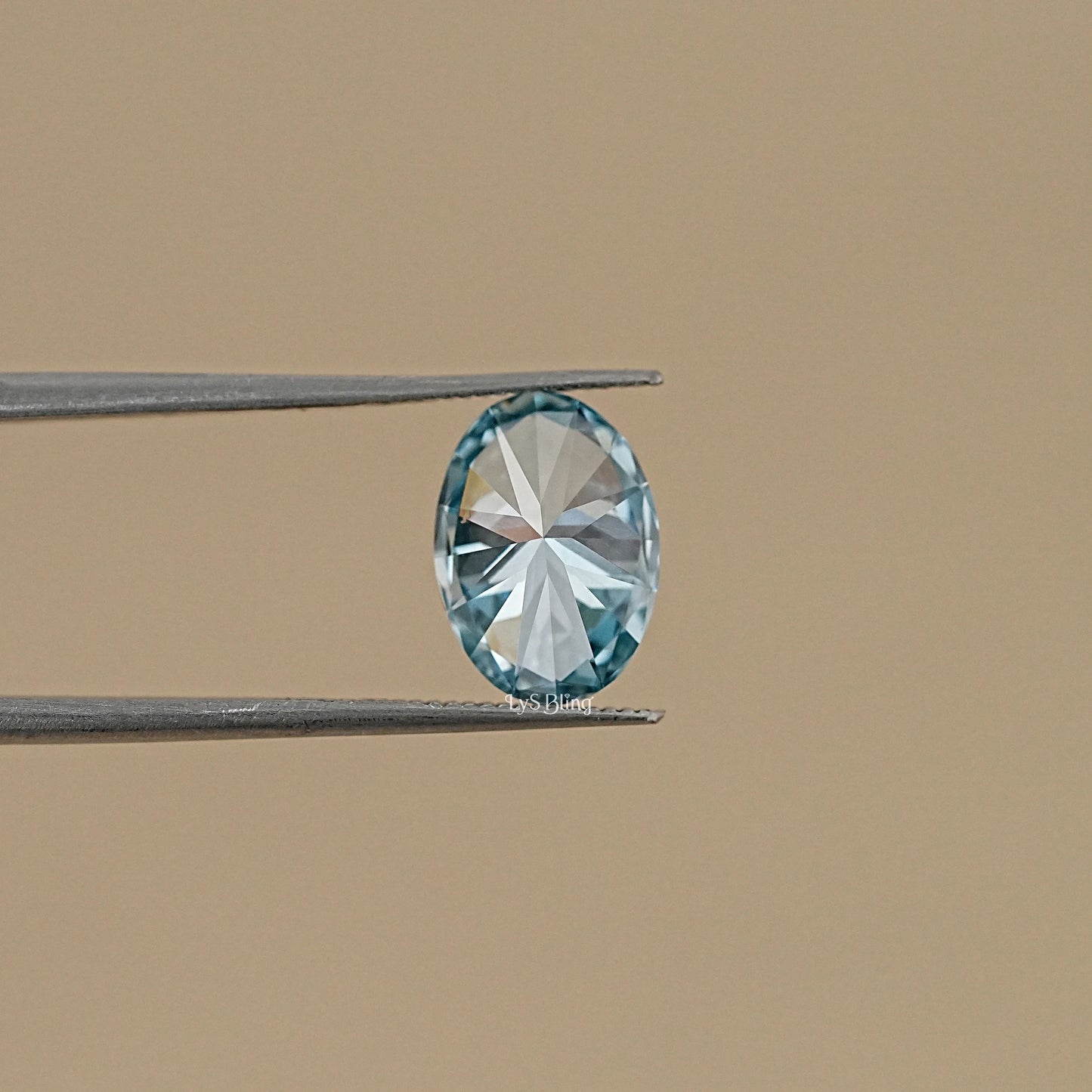 Oval Fancy Vivid Blue Lab Grown Diamond