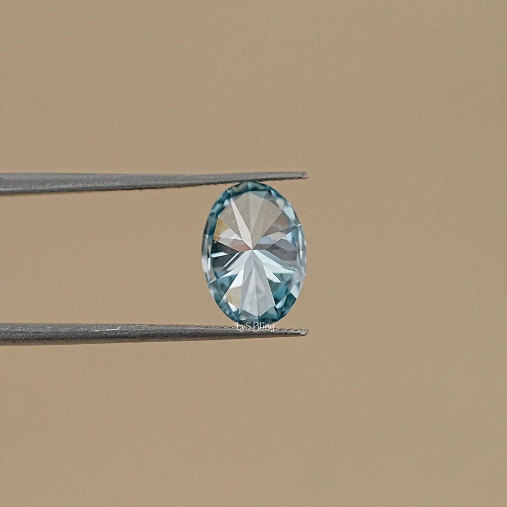 Oval Fancy Vivid Blue Lab Grown Diamond