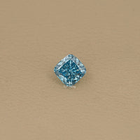 Fancy Vivid Blue Square Cushion Loose Diamond