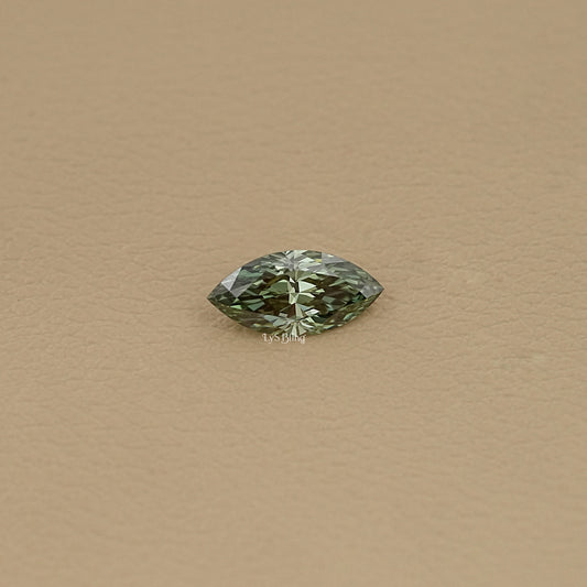 Fancy Vivid Green Marquise Lab Diamond