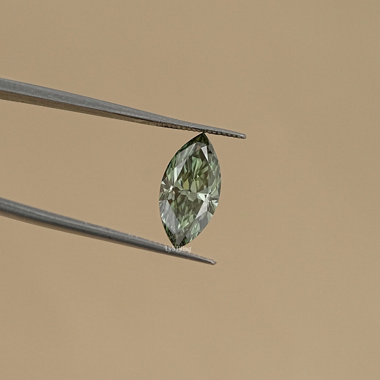 Fancy Vivid Green Marquise Lab Diamond