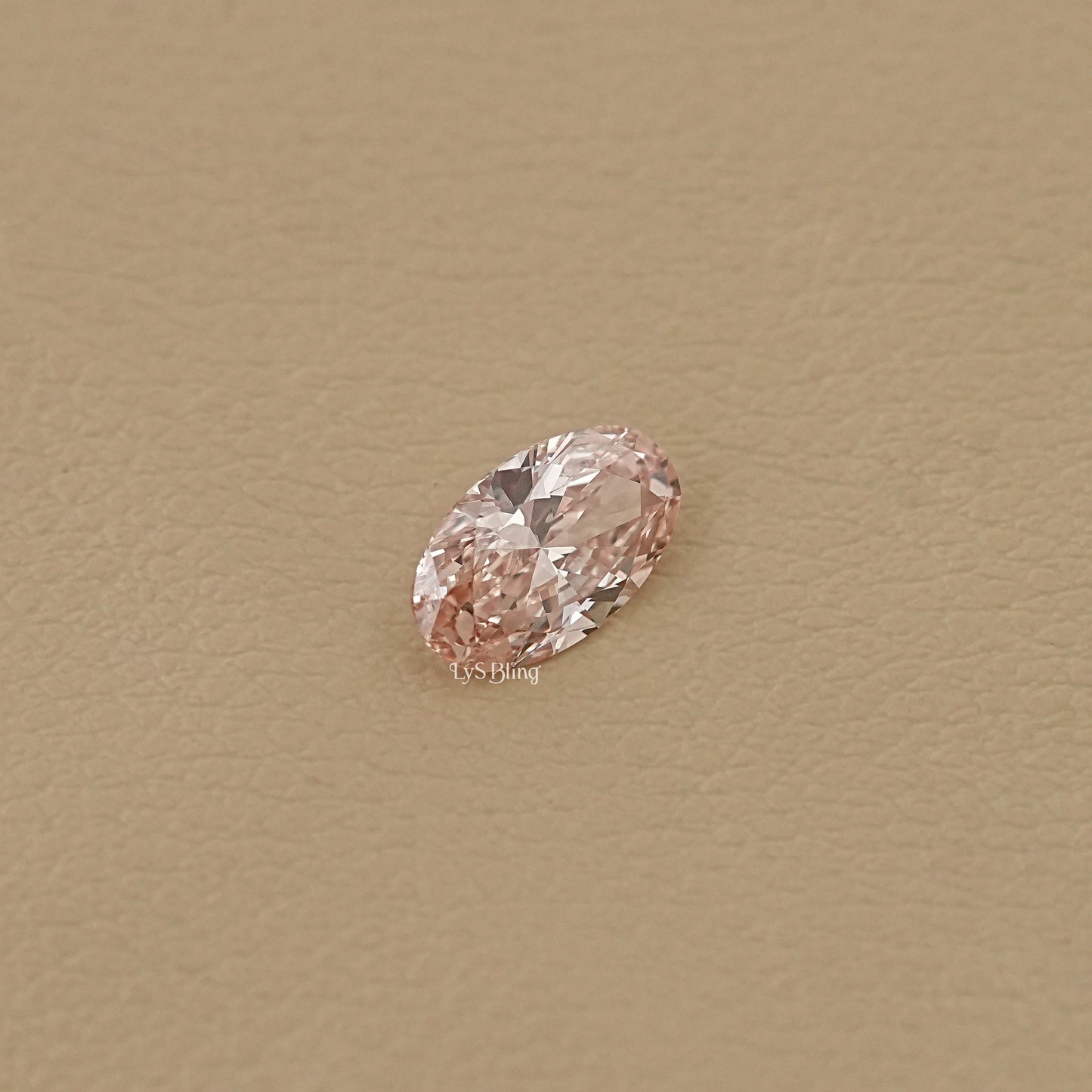 2.55 CT Oval Fancy Vivid Pink Loose Diamond
