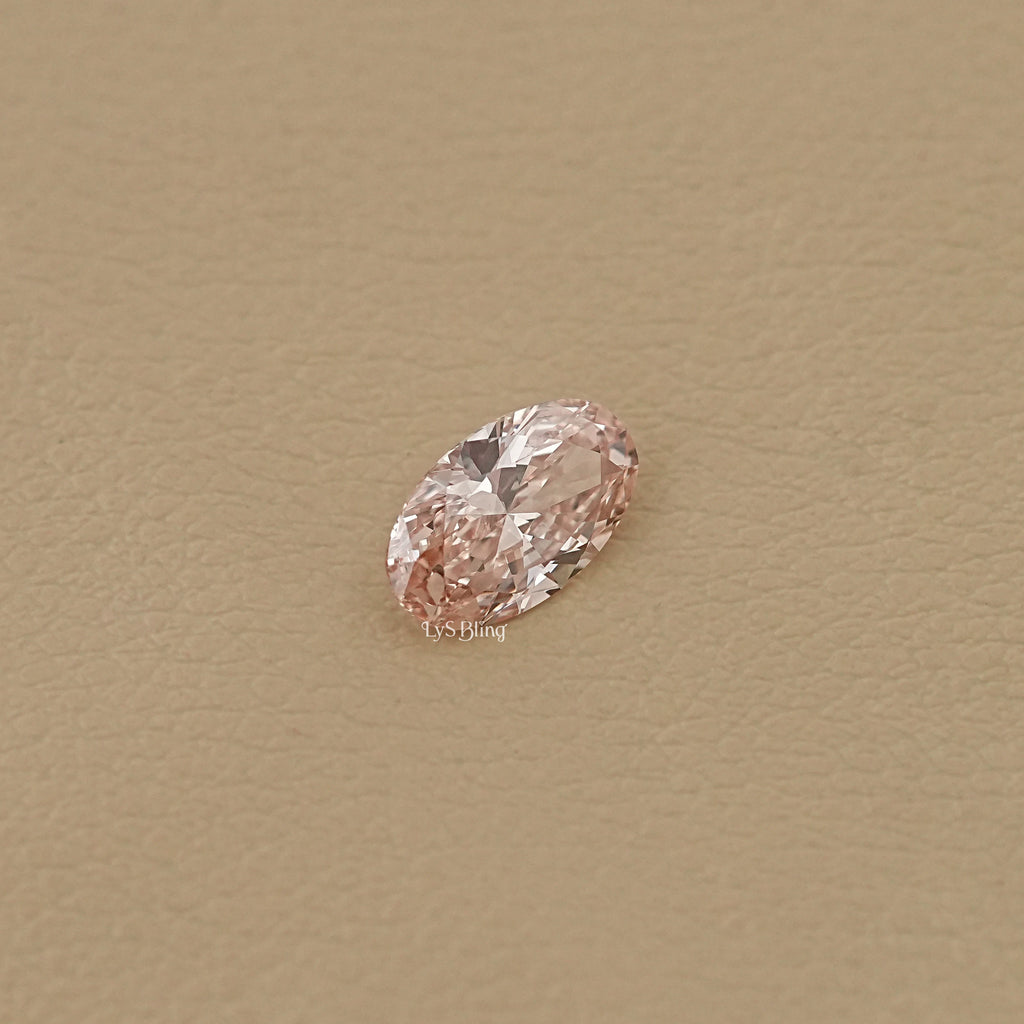 2.55 CT Oval Fancy Vivid Pink Loose Diamond