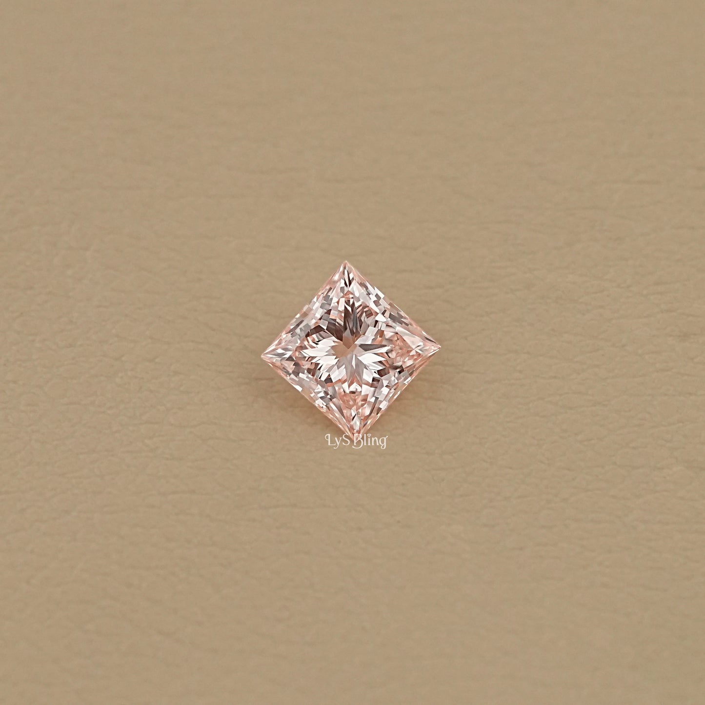 Fancy Vivid Pink Princess Lab Diamond