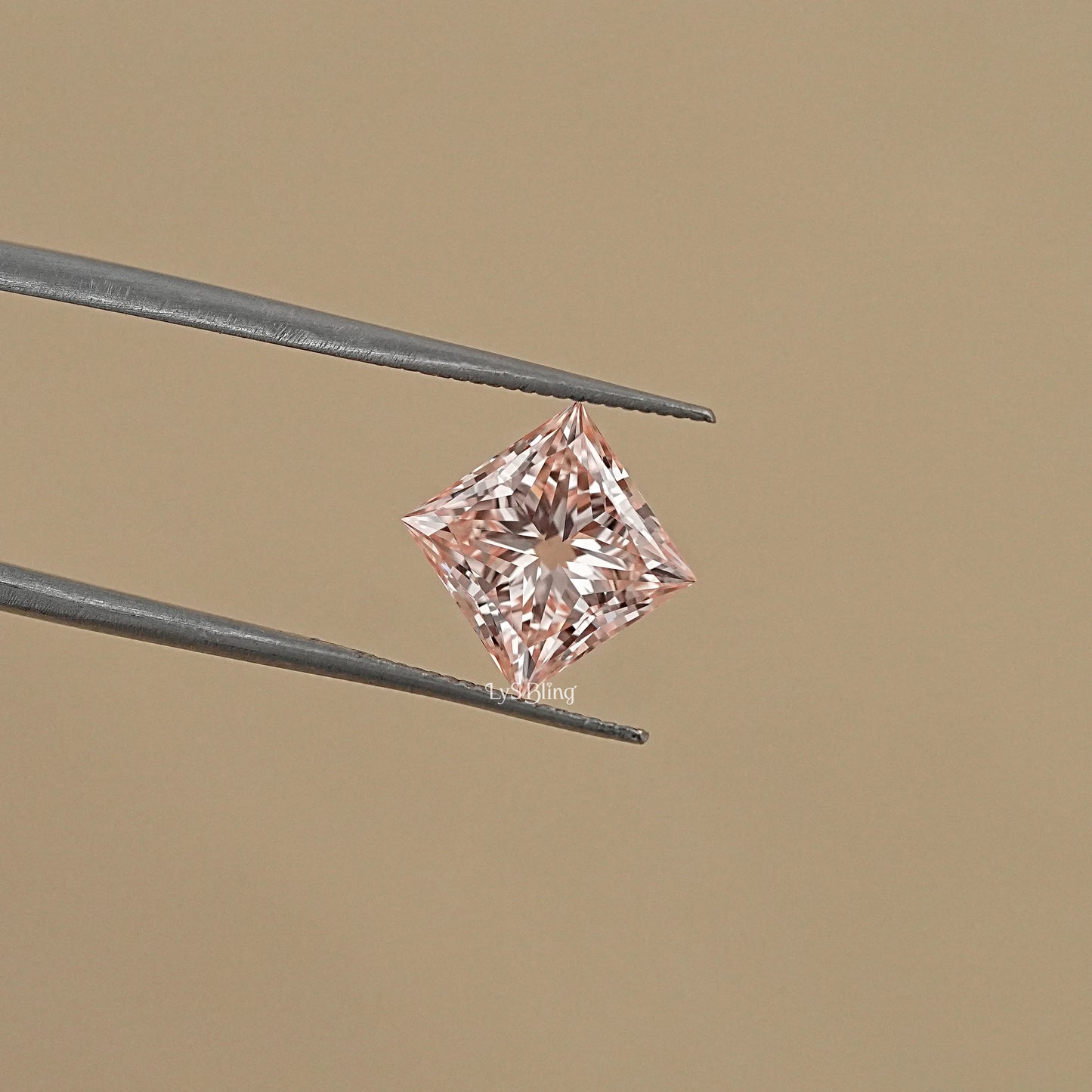 Fancy Vivid Pink Princess Lab Diamond