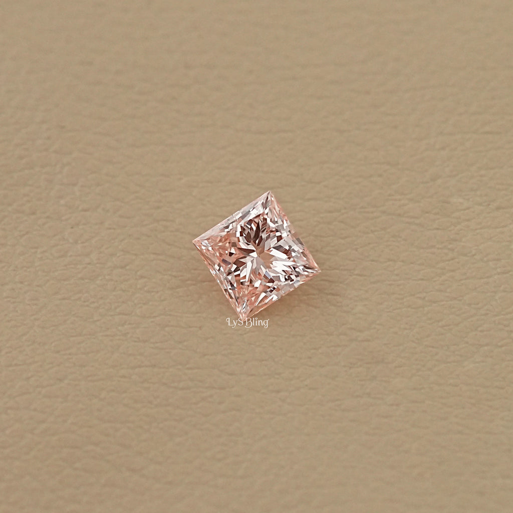 Fancy Vivid Pink Princess Lab Diamond