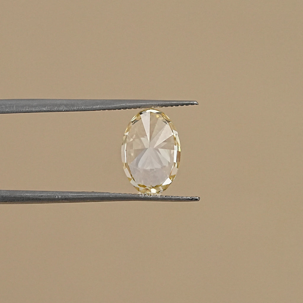 Oval Cut Fancy Yellow Loose Diamond