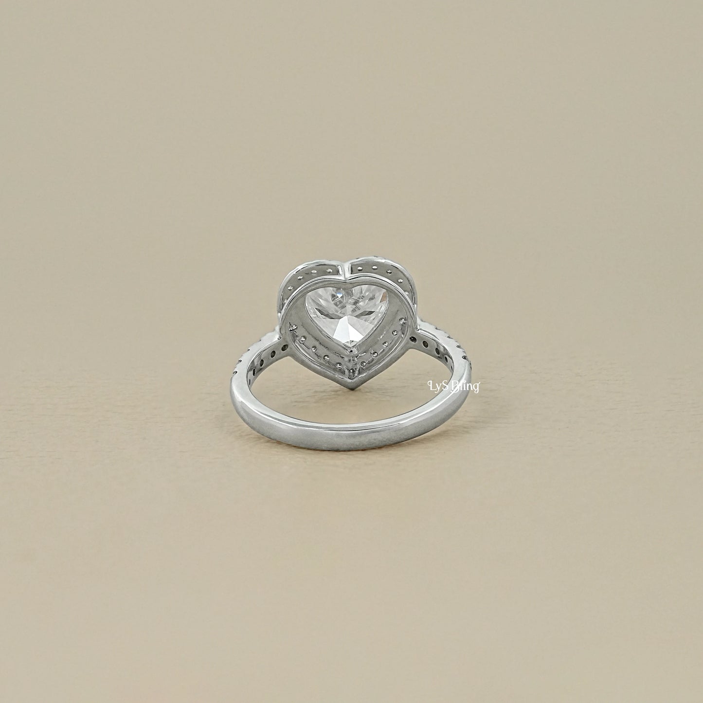 Halo With Accent Diamond Engagement Ring